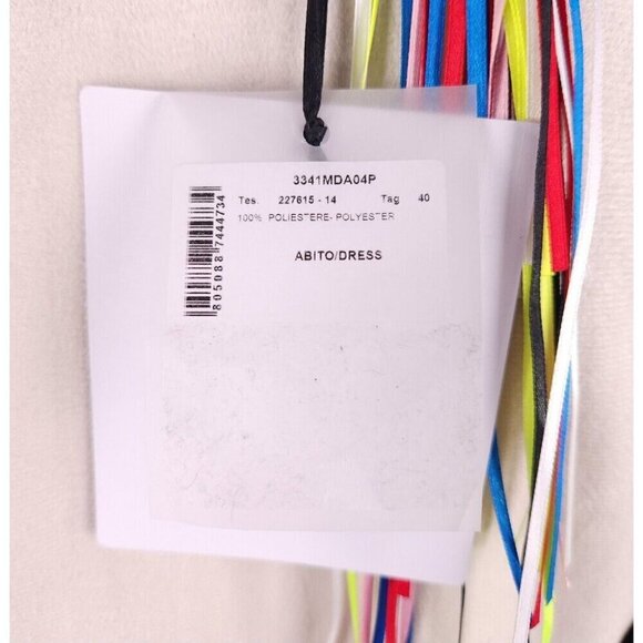 MSGM Faux-Leather Midi Wrap Dress Size 40 US 4 S Pink - Picture 11 of 16